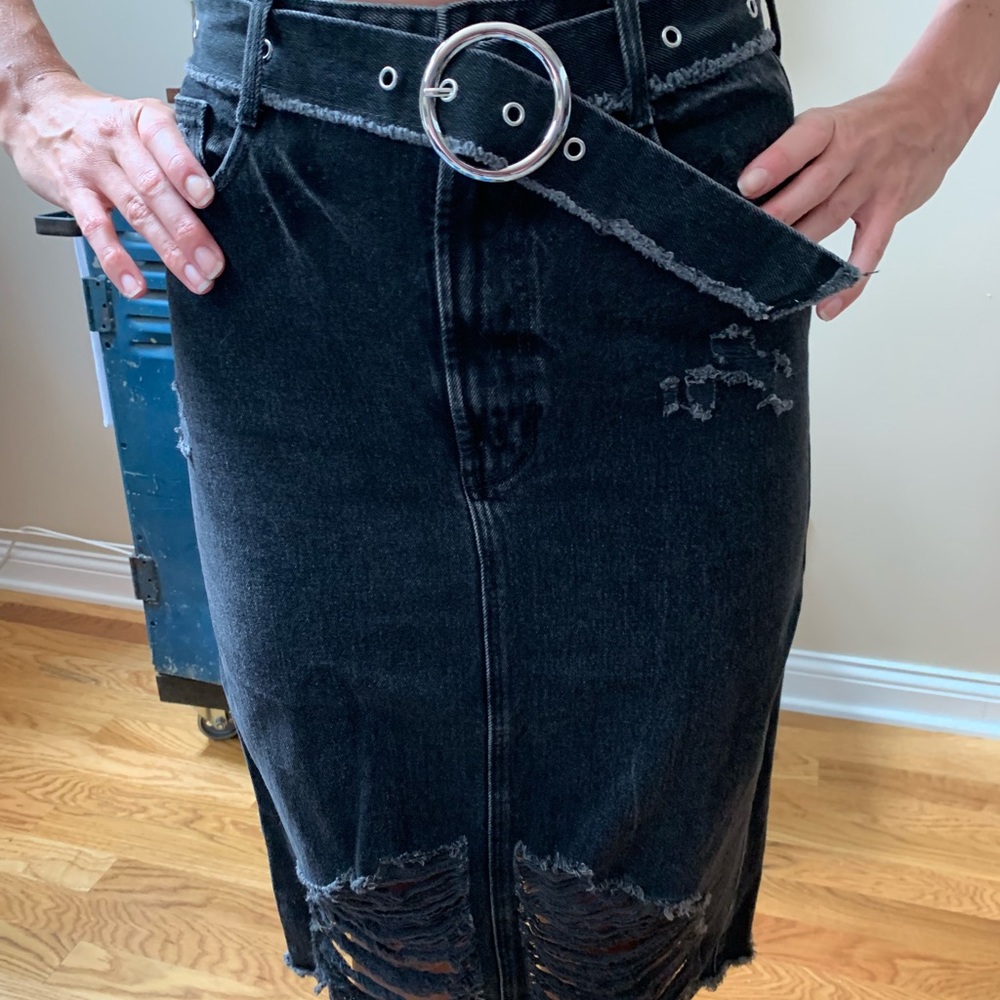 Zara denim skirt